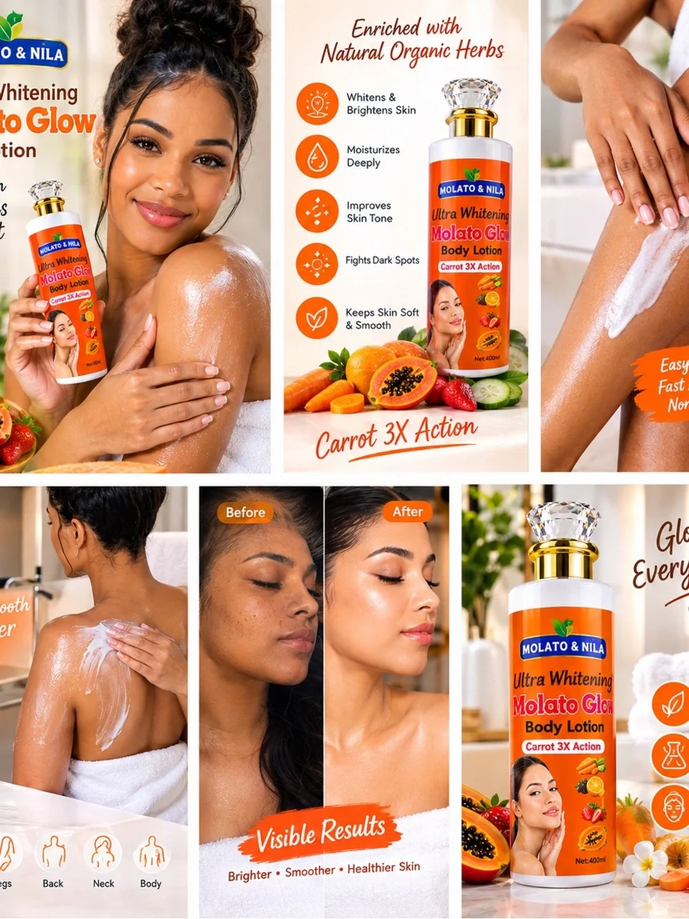 Molato Glow Body Lotion - Orange